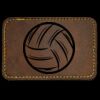 Faux Leather Engravable Patch - Round-Corner Rectangular Thumbnail