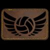 Faux Leather Engravable Patch - Round-Corner Rectangular Thumbnail