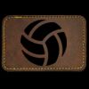 Faux Leather Engravable Patch - Round-Corner Rectangular Thumbnail