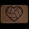 Faux Leather Engravable Patch - Round-Corner Rectangular Thumbnail