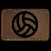 Faux Leather Engravable Patch - Round-Corner Rectangular Thumbnail