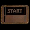 Faux Leather Engravable Patch - Round-Corner Rectangular Thumbnail