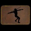 Faux Leather Engravable Patch - Round-Corner Rectangular Thumbnail