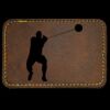 Faux Leather Engravable Patch - Round-Corner Rectangular Thumbnail