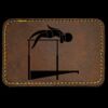 Faux Leather Engravable Patch - Round-Corner Rectangular Thumbnail