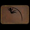 Faux Leather Engravable Patch - Round-Corner Rectangular Thumbnail
