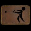 Faux Leather Engravable Patch - Round-Corner Rectangular Thumbnail