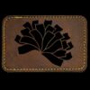 Faux Leather Engravable Patch - Round-Corner Rectangular Thumbnail