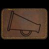 Faux Leather Engravable Patch - Round-Corner Rectangular Thumbnail