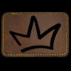 Faux Leather Engravable Patch - Round-Corner Rectangular Thumbnail