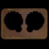 Faux Leather Engravable Patch - Round-Corner Rectangular Thumbnail