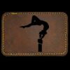 Faux Leather Engravable Patch - Round-Corner Rectangular Thumbnail