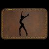 Faux Leather Engravable Patch - Round-Corner Rectangular Thumbnail