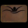 Faux Leather Engravable Patch - Round-Corner Rectangular Thumbnail