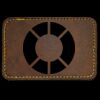 Faux Leather Engravable Patch - Round-Corner Rectangular Thumbnail