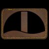 Faux Leather Engravable Patch - Round-Corner Rectangular Thumbnail