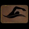 Faux Leather Engravable Patch - Round-Corner Rectangular Thumbnail
