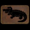 Faux Leather Engravable Patch - Round-Corner Rectangular Thumbnail