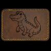 Faux Leather Engravable Patch - Round-Corner Rectangular Thumbnail
