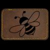 Faux Leather Engravable Patch - Round-Corner Rectangular Thumbnail