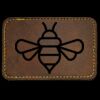 Faux Leather Engravable Patch - Round-Corner Rectangular Thumbnail