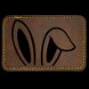 Faux Leather Engravable Patch - Round-Corner Rectangular Thumbnail