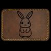 Faux Leather Engravable Patch - Round-Corner Rectangular Thumbnail