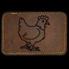 Faux Leather Engravable Patch - Round-Corner Rectangular Thumbnail