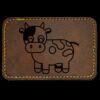 Faux Leather Engravable Patch - Round-Corner Rectangular Thumbnail