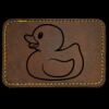 Faux Leather Engravable Patch - Round-Corner Rectangular Thumbnail