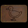 Faux Leather Engravable Patch - Round-Corner Rectangular Thumbnail