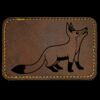 Faux Leather Engravable Patch - Round-Corner Rectangular Thumbnail