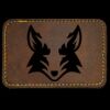 Faux Leather Engravable Patch - Round-Corner Rectangular Thumbnail
