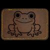 Faux Leather Engravable Patch - Round-Corner Rectangular Thumbnail