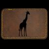 Faux Leather Engravable Patch - Round-Corner Rectangular Thumbnail