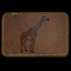 Faux Leather Engravable Patch - Round-Corner Rectangular Thumbnail