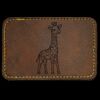 Faux Leather Engravable Patch - Round-Corner Rectangular Thumbnail