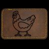 Faux Leather Engravable Patch - Round-Corner Rectangular Thumbnail