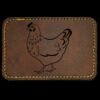 Faux Leather Engravable Patch - Round-Corner Rectangular Thumbnail