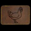 Faux Leather Engravable Patch - Round-Corner Rectangular Thumbnail