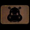Faux Leather Engravable Patch - Round-Corner Rectangular Thumbnail