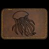 Faux Leather Engravable Patch - Round-Corner Rectangular Thumbnail