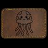 Faux Leather Engravable Patch - Round-Corner Rectangular Thumbnail
