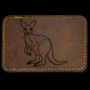Faux Leather Engravable Patch - Round-Corner Rectangular Thumbnail