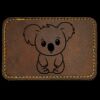 Faux Leather Engravable Patch - Round-Corner Rectangular Thumbnail