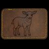 Faux Leather Engravable Patch - Round-Corner Rectangular Thumbnail