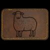 Faux Leather Engravable Patch - Round-Corner Rectangular Thumbnail
