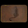 Faux Leather Engravable Patch - Round-Corner Rectangular Thumbnail