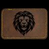 Faux Leather Engravable Patch - Round-Corner Rectangular Thumbnail