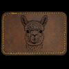 Faux Leather Engravable Patch - Round-Corner Rectangular Thumbnail